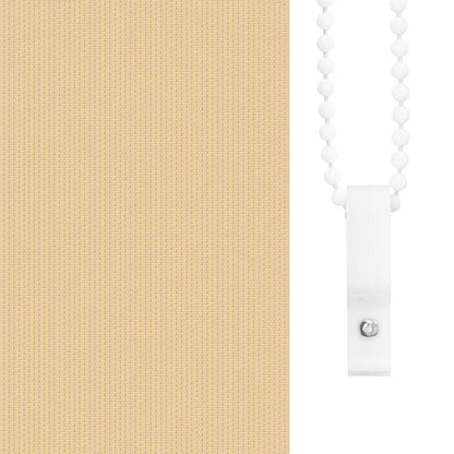 Roller Blind Blackout Beige 140x175 cm Fabric Width 136.6 cm Polyester