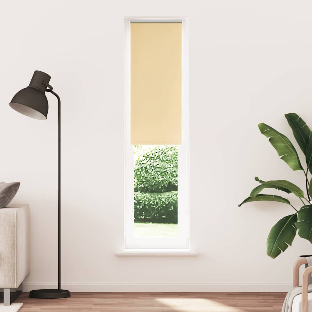Roller Blind Blackout Beige 45x210 cm Fabric Width 40.7 cm Polyester