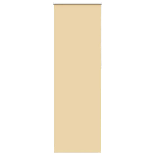 Roller Blind Blackout Beige 75x210 cm Fabric Width 70.7 cm Polyester