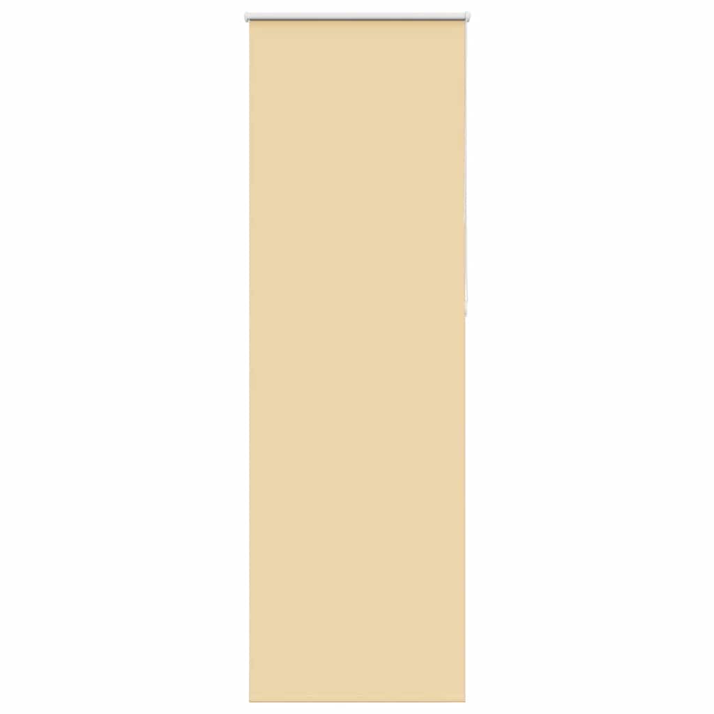 Roller Blind Blackout Beige 85x210 cm Fabric Width 80.7 cm Polyester