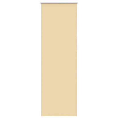 Roller Blind Blackout Beige 85x210 cm Fabric Width 80.7 cm Polyester