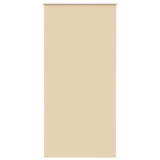 Roller Blind Blackout Beige 115x210 cm Fabric Width 110.7 cm Polyester