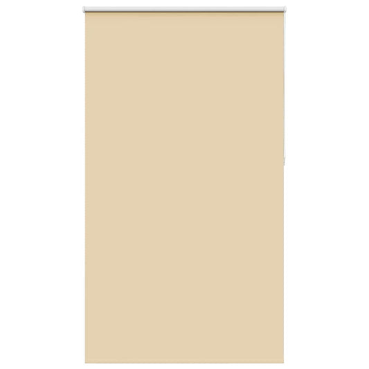 Roller Blind Blackout Beige 130x210 cm Fabric Width 126.6 cm Polyester