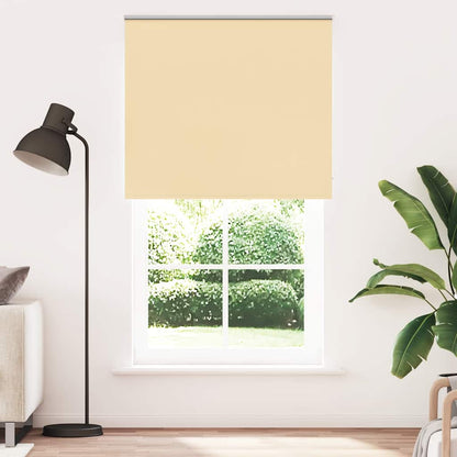 Roller Blind Blackout Beige 140x210 cm Fabric Width 136.6 cm Polyester