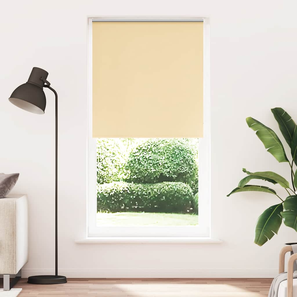 Roller Blind Blackout Beige 100x230 cm Fabric Width 95.7 cm Polyester