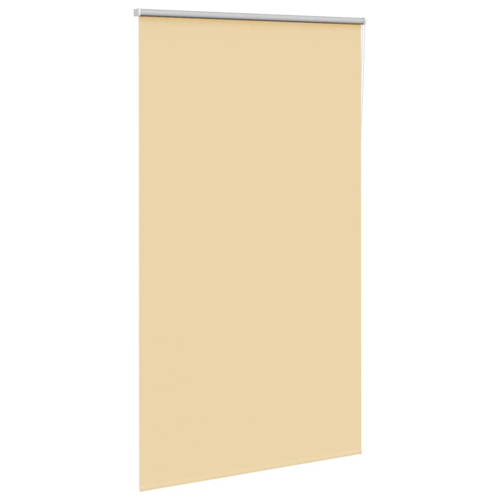 Roller Blind Blackout Beige 125x230 cm Fabric Width 121.6 cm Polyester