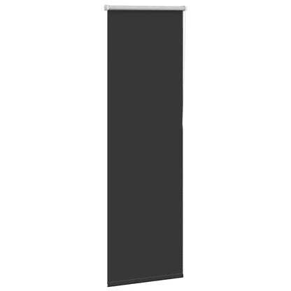 Roller Blind Blackout Black 40x130 cm Fabric Width 35.7 cm Polyester