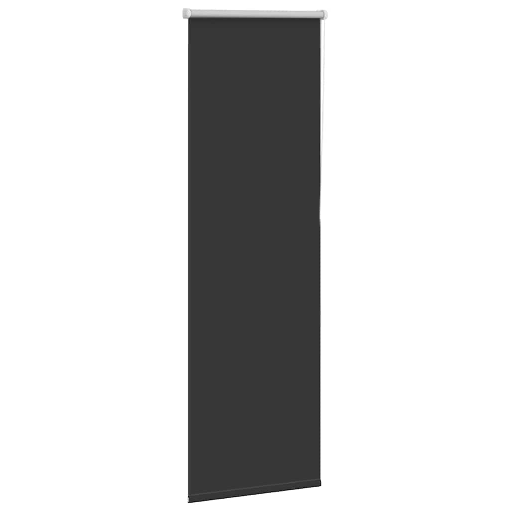 Roller Blind Blackout Black 45x130 cm Fabric Width 40.7 cm Polyester