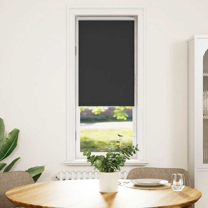 Roller Blind Blackout Black 45x130 cm Fabric Width 40.7 cm Polyester