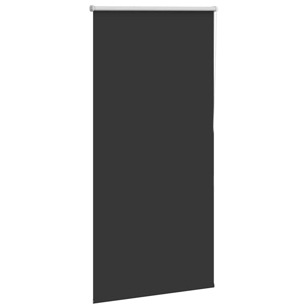 Roller Blind Blackout Black 75x130 cm Fabric Width 70.7 cm Polyester