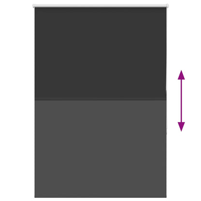 Roller Blind Blackout Black 90x130 cm Fabric Width 85.7 cm Polyester