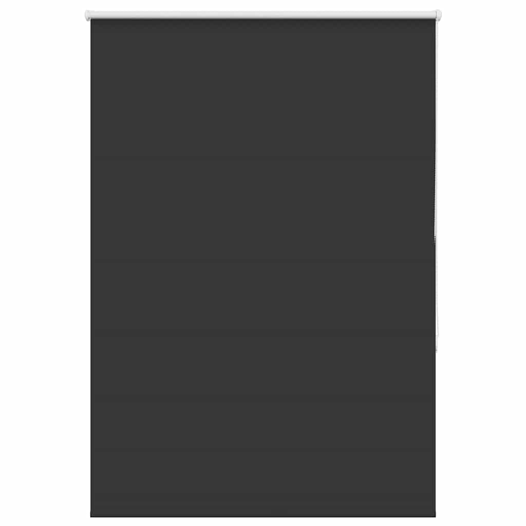 Roller Blind Blackout Black 115x130 cm Fabric Width 110.7 cm Polyester