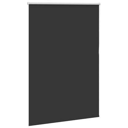 Roller Blind Blackout Black 115x130 cm Fabric Width 110.7 cm Polyester