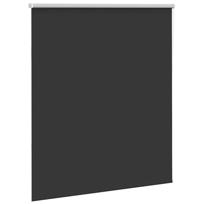 Roller Blind Blackout Black 120x130 cm Fabric Width 116.6 cm Polyester