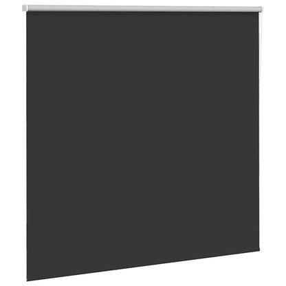 Roller Blind Blackout Black 145x130 cm Fabric Width 141.6 cm Polyester