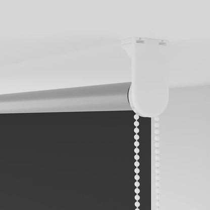 Roller Blind Blackout Black 145x130 cm Fabric Width 141.6 cm