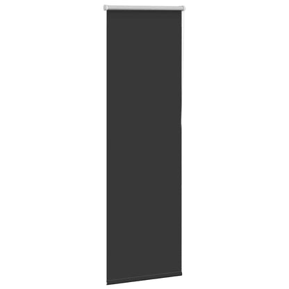 Roller Blind Blackout Black 50x150 cm Fabric Width 45.7 cm Polyester