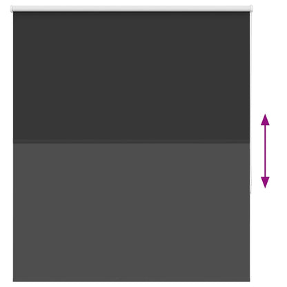 Roller Blind Blackout Black 125x150 cm Fabric Width 121.6 cm Polyester