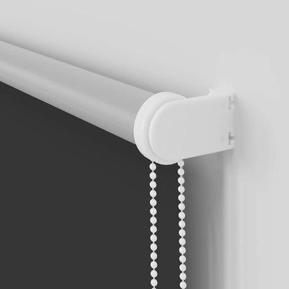 Roller Blind Blackout Black 160x150 cm Fabric Width 156.6 cm Polyester
