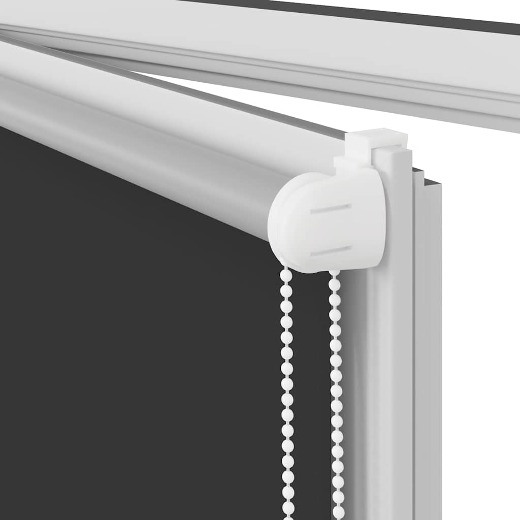Roller Blind Blackout Black 100x175 cm Fabric Width 95,7 cm Polyester