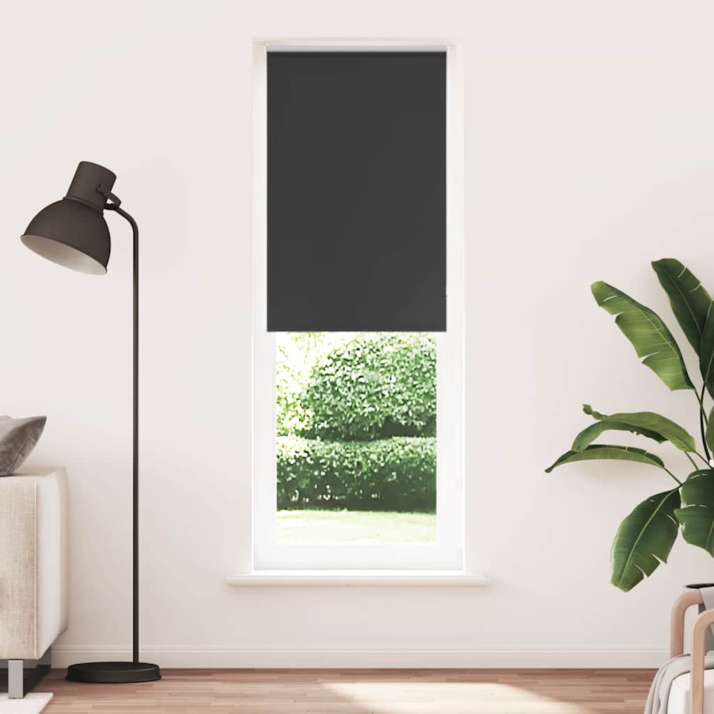 Roller Blind Blackout Black 70x230 cm Fabric Width 65.7 cm Polyester