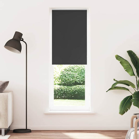 Roller Blind Blackout Black 75x230 cm Fabric Width 70.7 cm Polyester
