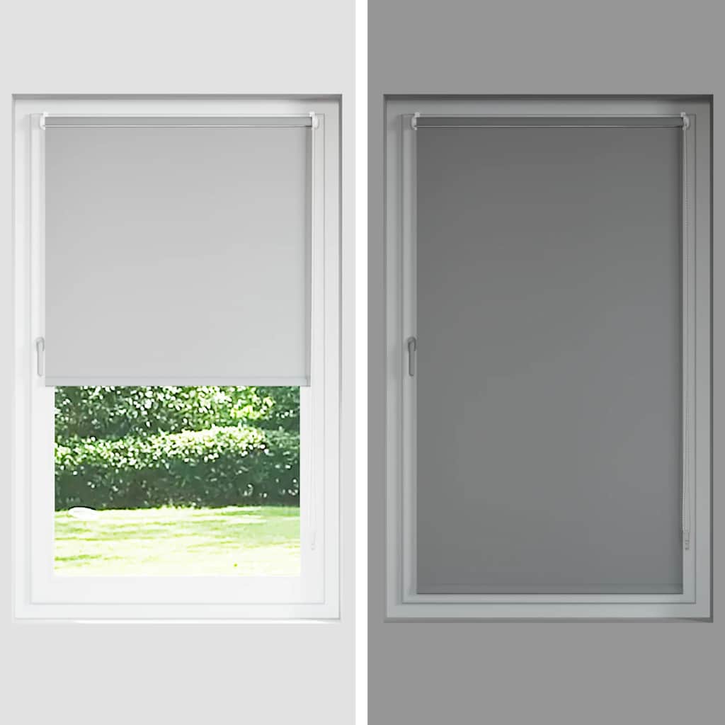Roller Blind Blackout Black 90x230 cm Fabric Width 85.7 cm