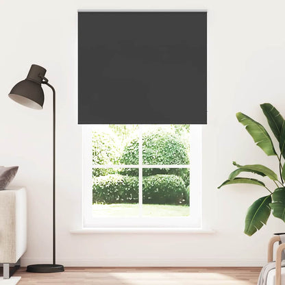 Roller Blind Blackout Black 125x230 cm Fabric Width 121.6 cm Polyester