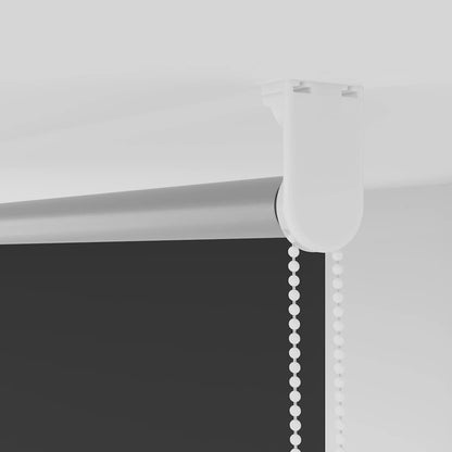 Roller Blind Blackout Black 145x230 cm Fabric Width 141,6 cm Polyester
