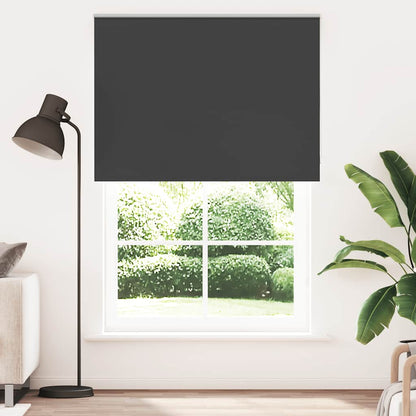 Roller Blind Blackout Black 145x230 cm Fabric Width 141,6 cm Polyester
