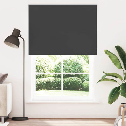 Roller Blind Blackout Black 165x230 cm Fabric Width 161.6 cm Polyester