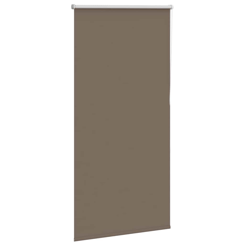 Roller Blind Blackout Coffee 80x130 cm Fabric Width 75.7 cm Polyester