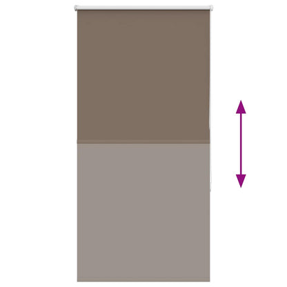 Roller Blind Blackout Coffee 80x130 cm Fabric Width 75.7 cm Polyester