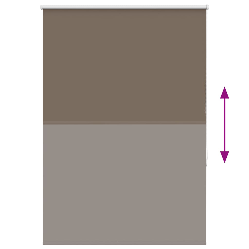 Roller Blind Blackout Coffee 90x130 cm Fabric Width 85.7 cm Polyester