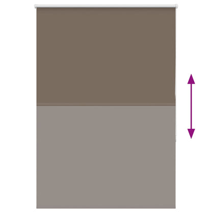 Roller Blind Blackout Coffee 90x130 cm Fabric Width 85.7 cm Polyester