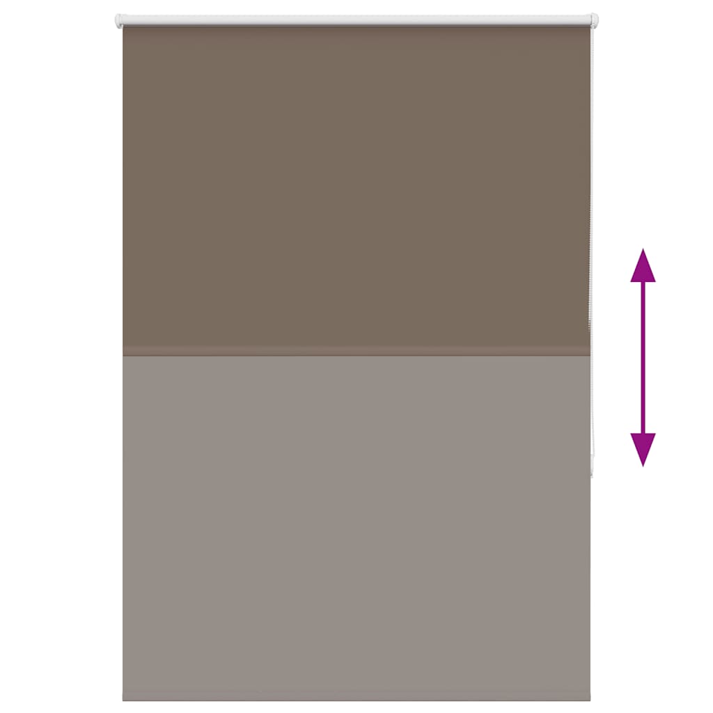 Roller Blind Blackout Coffee 115x130 cm Fabric Width 110.7 cm Polyester