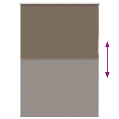 Roller Blind Blackout Coffee 115x130 cm Fabric Width 110.7 cm Polyester