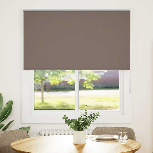 Roller Blind Blackout Coffee 140x130 cm Fabric Width 136.6 cm Polyester