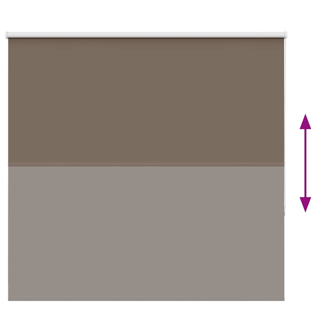 Roller Blind Blackout Coffee 160x130 cm Fabric Width 156.6 cm Polyester