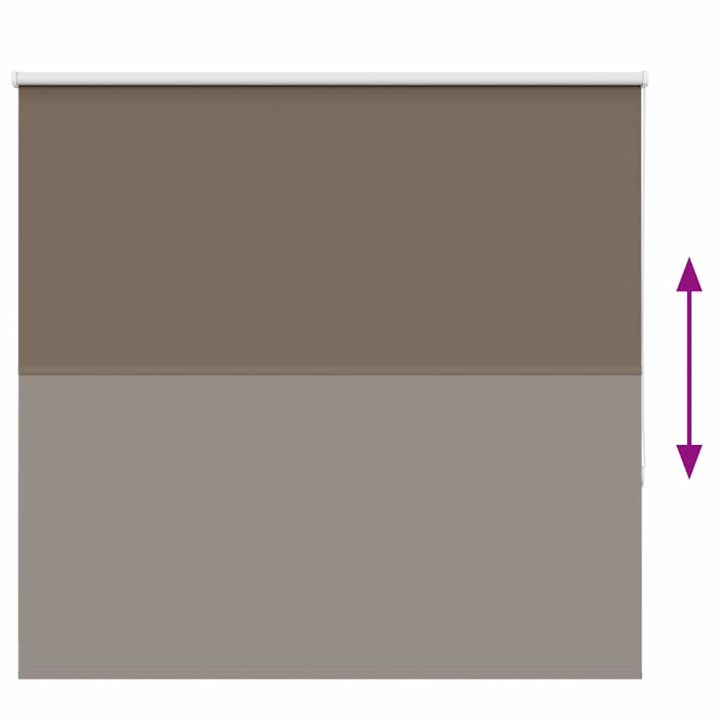 Roller Blind Blackout Coffee 165x130 cm Fabric Width 161.6 cm Polyester
