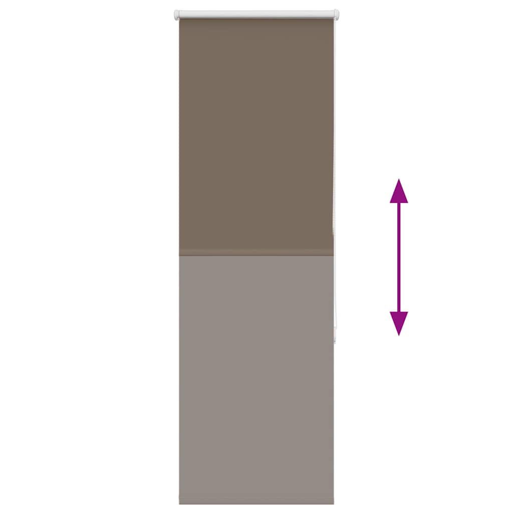 Roller Blind Blackout Coffee 50x150 cm Fabric Width 45.7 cm Polyester
