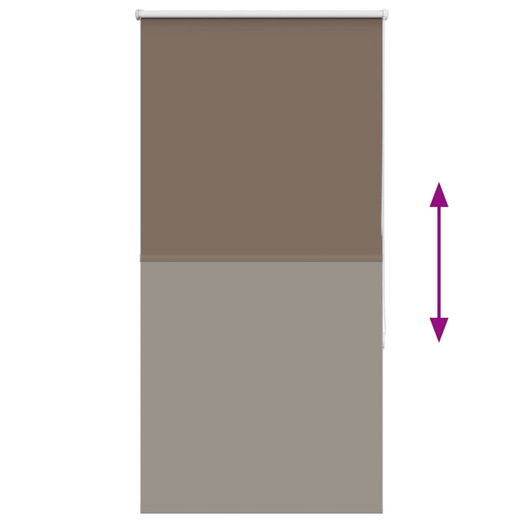 Roller Blind Blackout Coffee 85x150 cm Fabric Width 80.7 cm Polyester