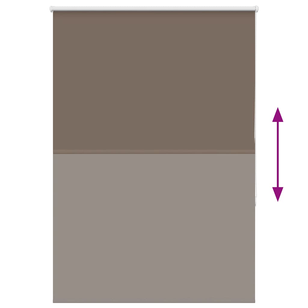 Roller Blind Blackout Coffee 100x150 cm Fabric Width 95.7 cm Polyester