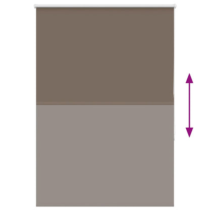 Roller Blind Blackout Coffee 110x150 cm Fabric Width 105.7 cm Polyester