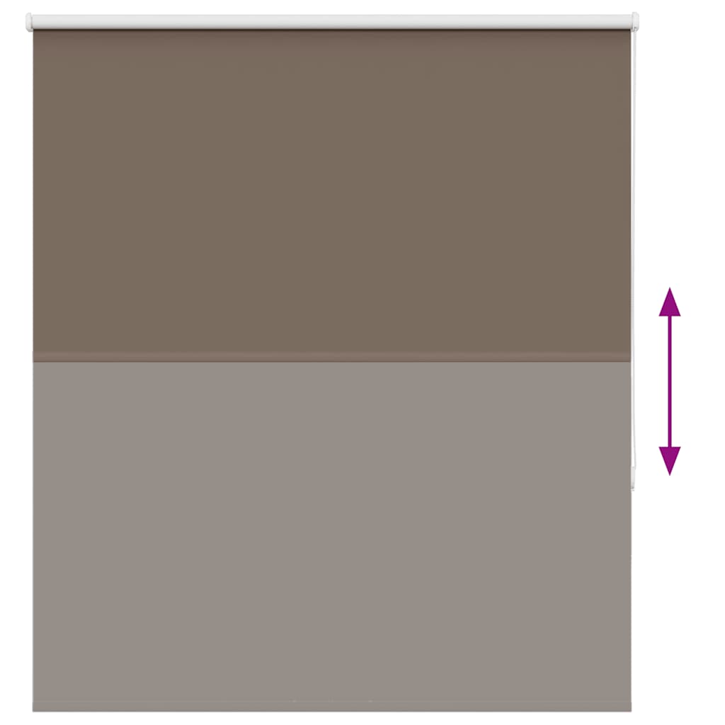 Roller Blind Blackout Coffee 120x150 cm Fabric Width 116.6 cm Polyester