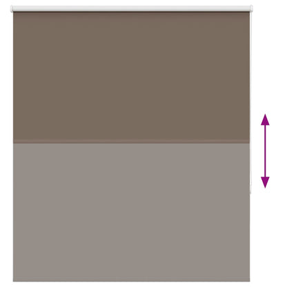Roller Blind Blackout Coffee 120x150 cm Fabric Width 116.6 cm Polyester