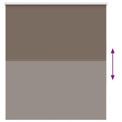 Roller Blind Blackout Coffee 125x150 cm Fabric Width 121.6 cm Polyester