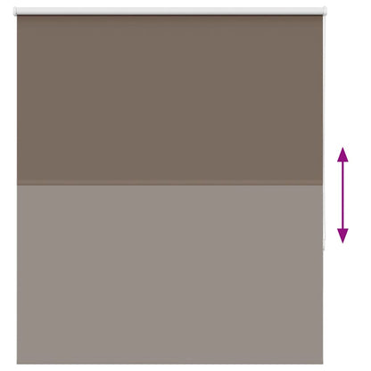 Roller Blind Blackout Coffee 130x150 cm Fabric Width 126.6 cm Polyester