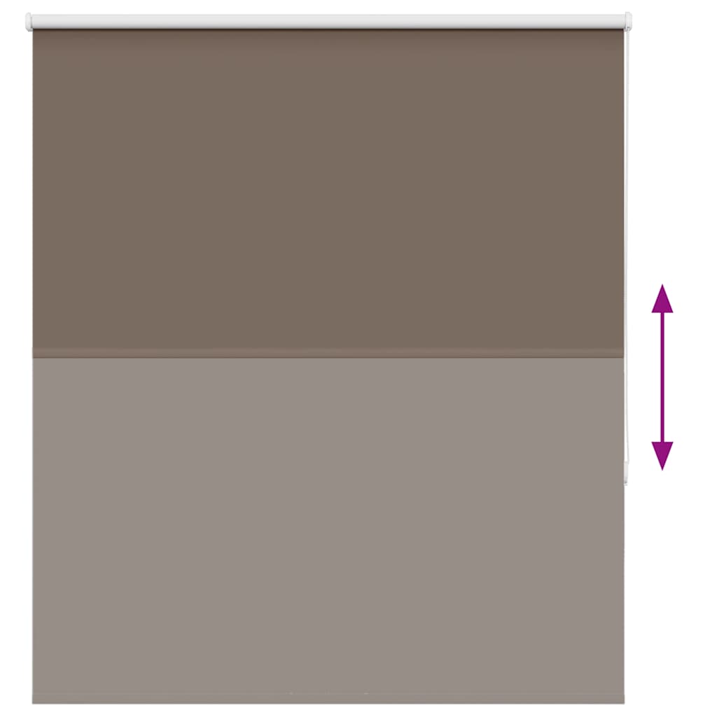 Roller Blind Blackout Coffee 135x150 cm Fabric Width 131.6 cm Polyester