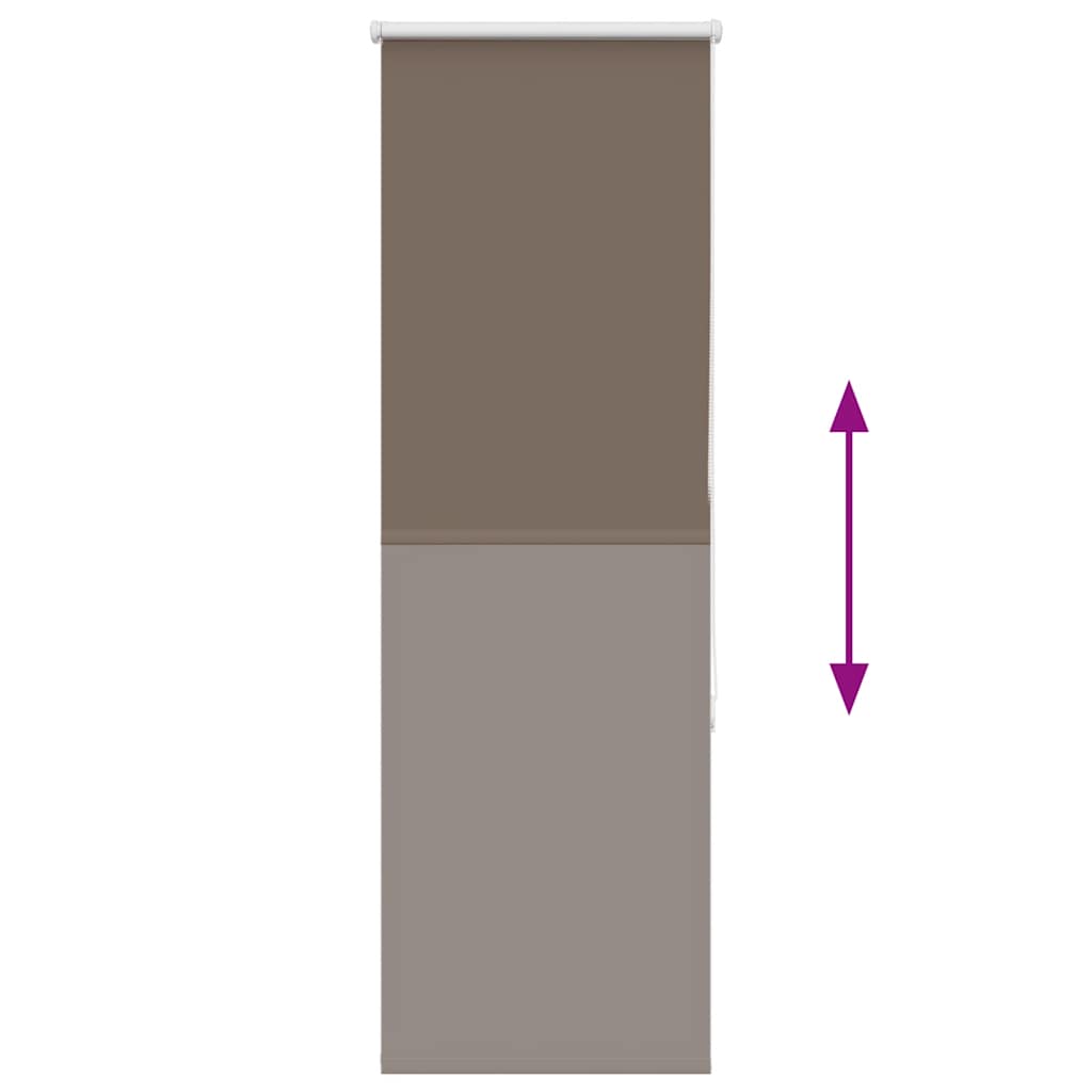 Roller Blind Blackout Coffee 45x175 cm Fabric Width 40.7 cm Polyester